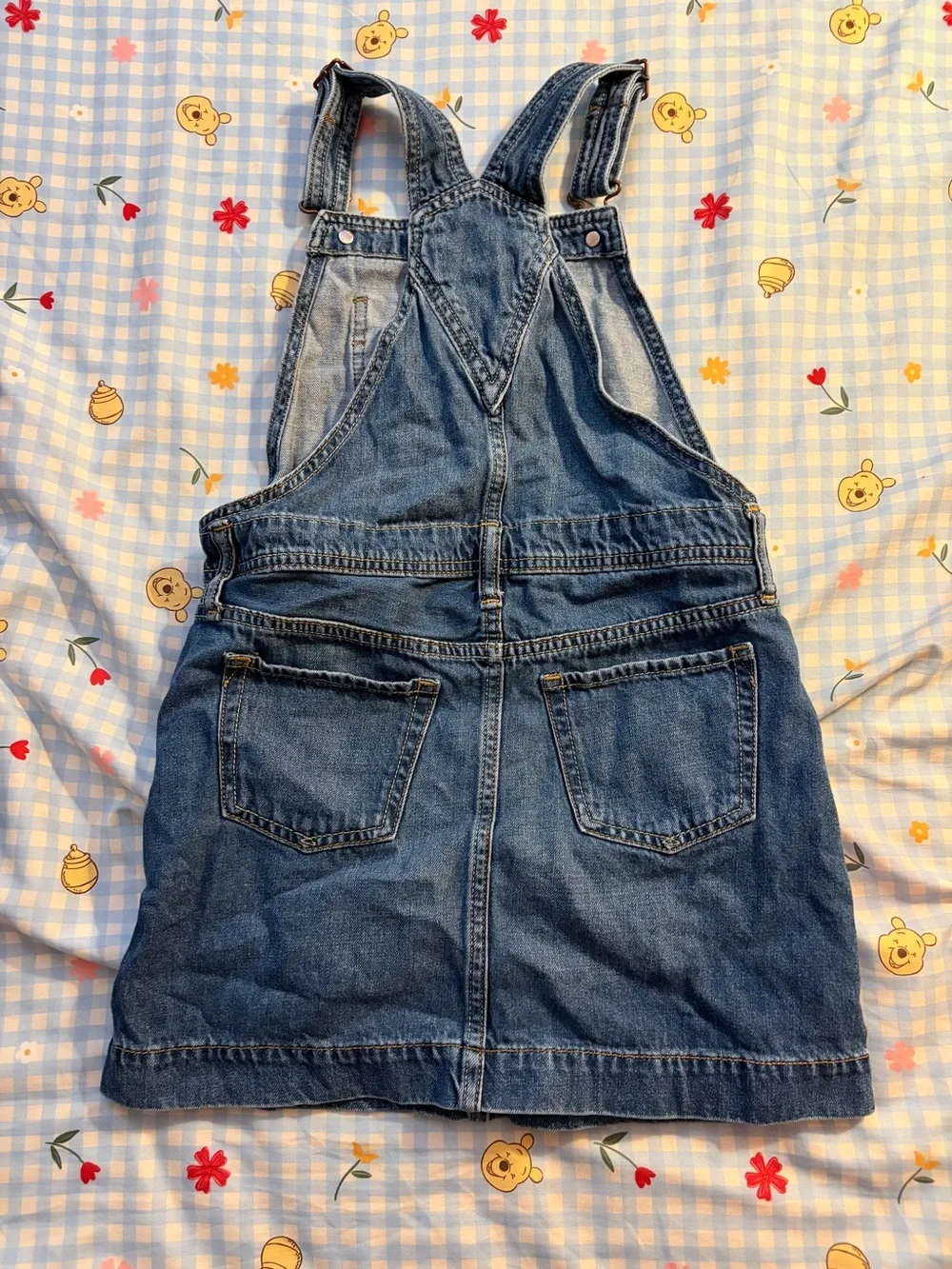GAP Blue Denim Overall Dress for Kids